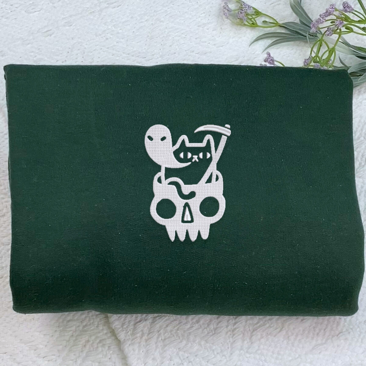 Doom Cat Halloween Sweatshirt, Hoodie Embroidered EMHA2608