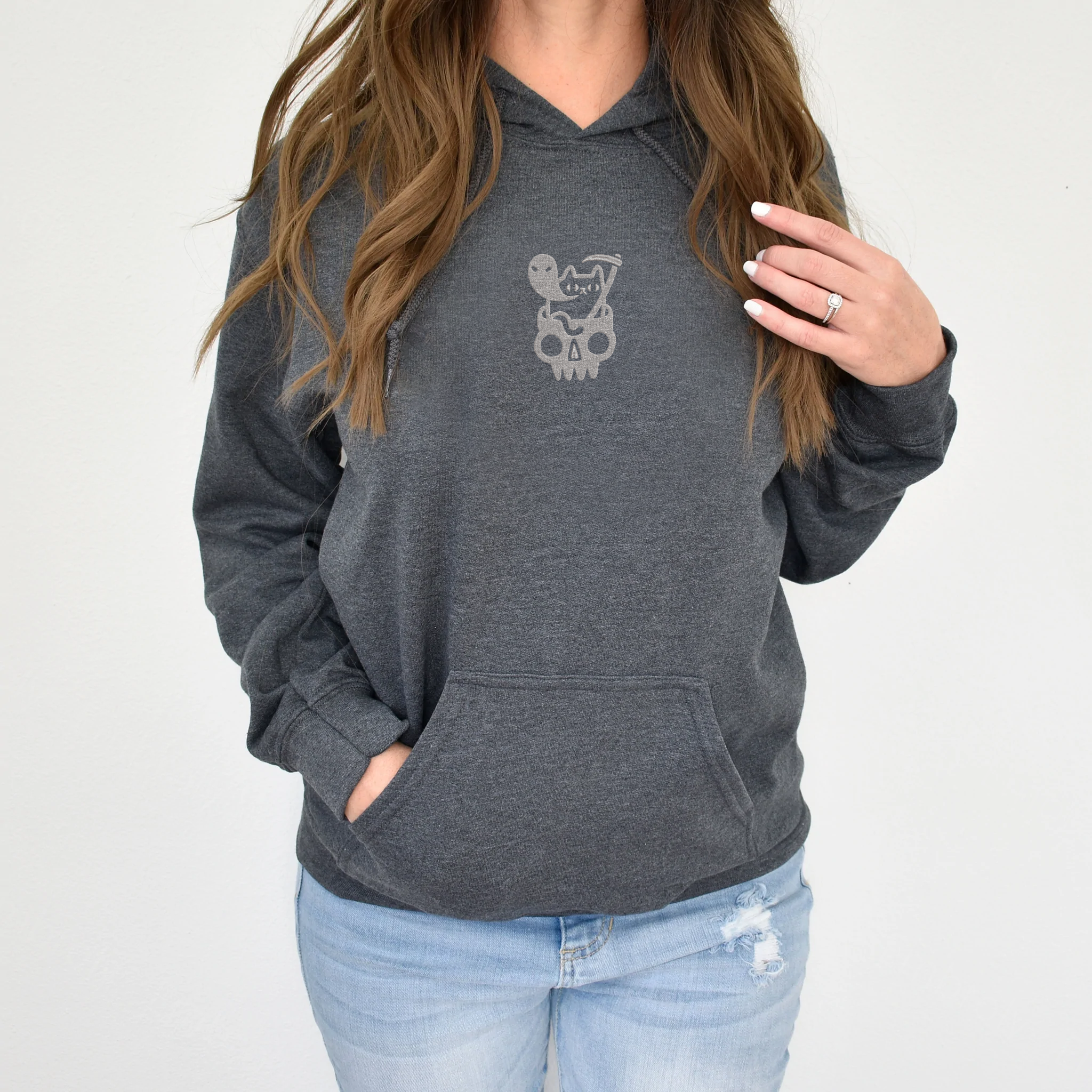 Doom Cat Halloween Sweatshirt, Hoodie Embroidered EMHA2608