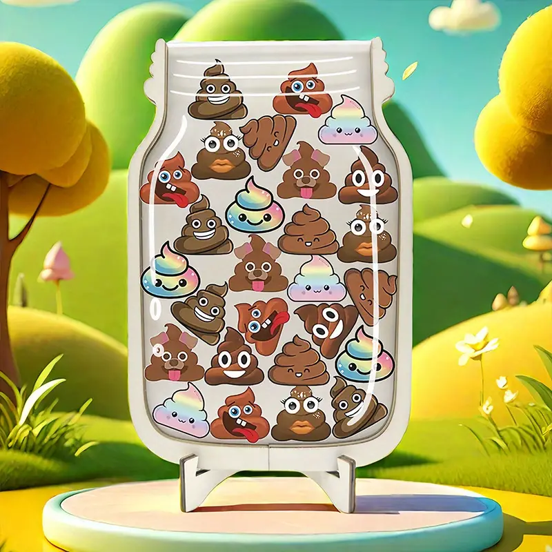 Fun Cartoon Poo Reward Jars - Motivational Posters For Toilet Training & Classroom Behavior, Educational Aids, Perfect Birthday Gift REJARTEM