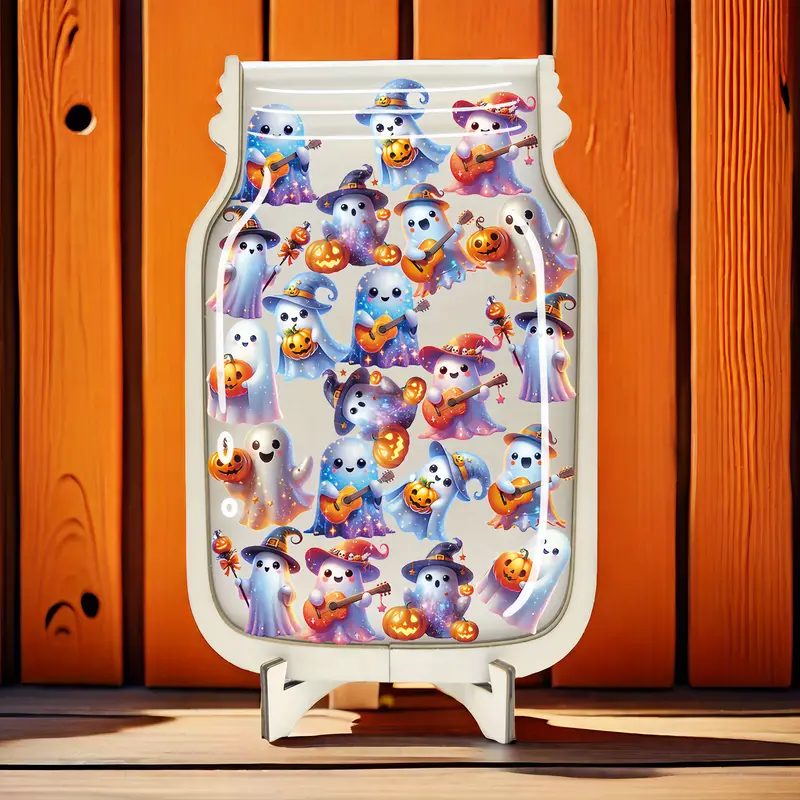 Halloween Ghost-Themed Star Reward Jar - Perfect for Daily Toilet Training & Classroom Use, Ideal Halloween Gift REJARTEM