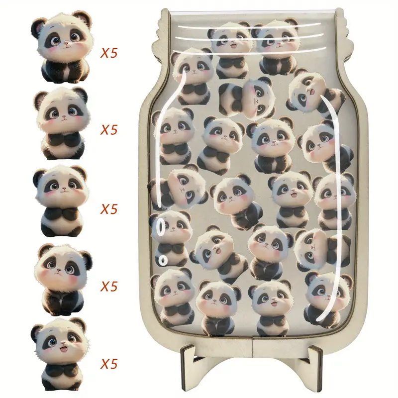 Panda-Themed Incentive Jar - Ideal For Toilet Training & Classroom Behavior, Essential For Home And Educational Settings REJARTEM