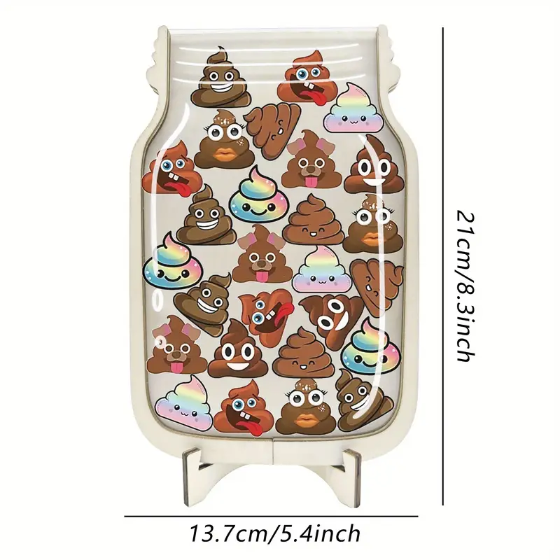 Fun Cartoon Poo Reward Jars - Motivational Posters For Toilet Training & Classroom Behavior, Educational Aids, Perfect Birthday Gift REJARTEM