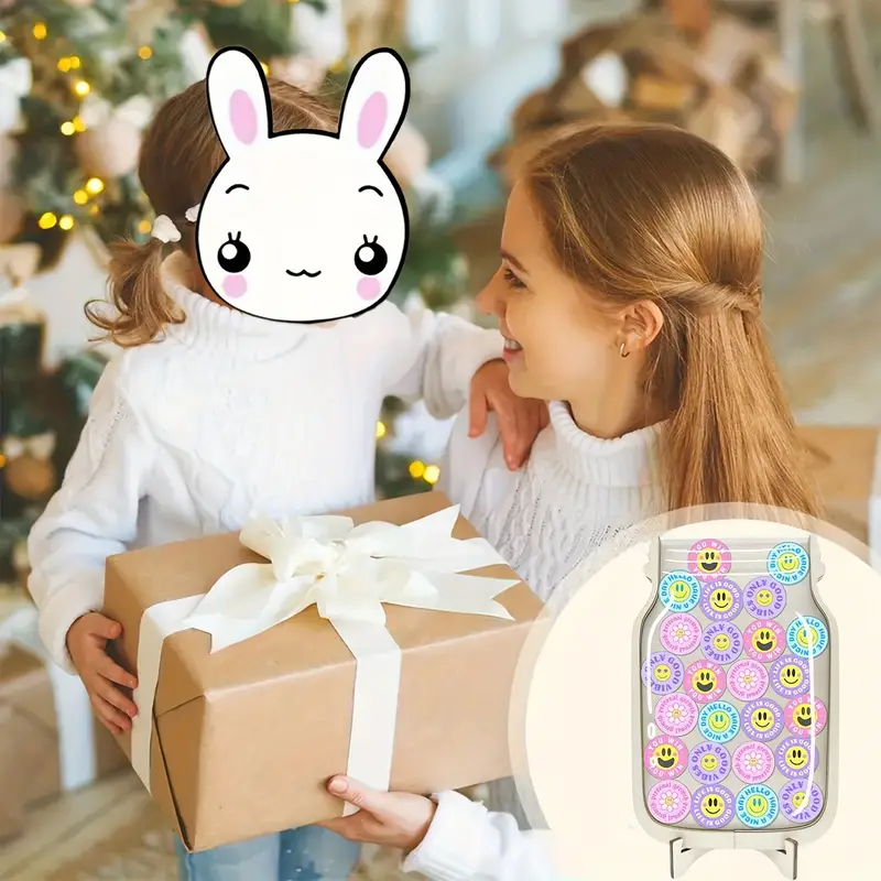 Smile Reward Jar Acrylic And Wooden Design, Ideal for Home And School Decor, Perfect for Holidays And Birthdays REJARTEM