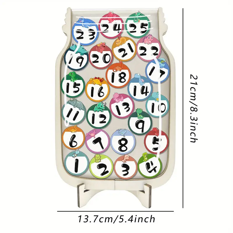 Star Reward Jars 1-25 - Positive Behavior Incentives, Perfect For Birthday Countdowns & Holiday Decorations REJARTEM