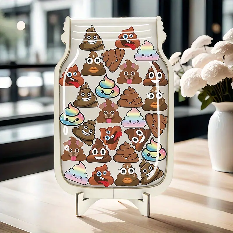 Fun Cartoon Poo Reward Jars - Motivational Posters For Toilet Training & Classroom Behavior, Educational Aids, Perfect Birthday Gift REJARTEM