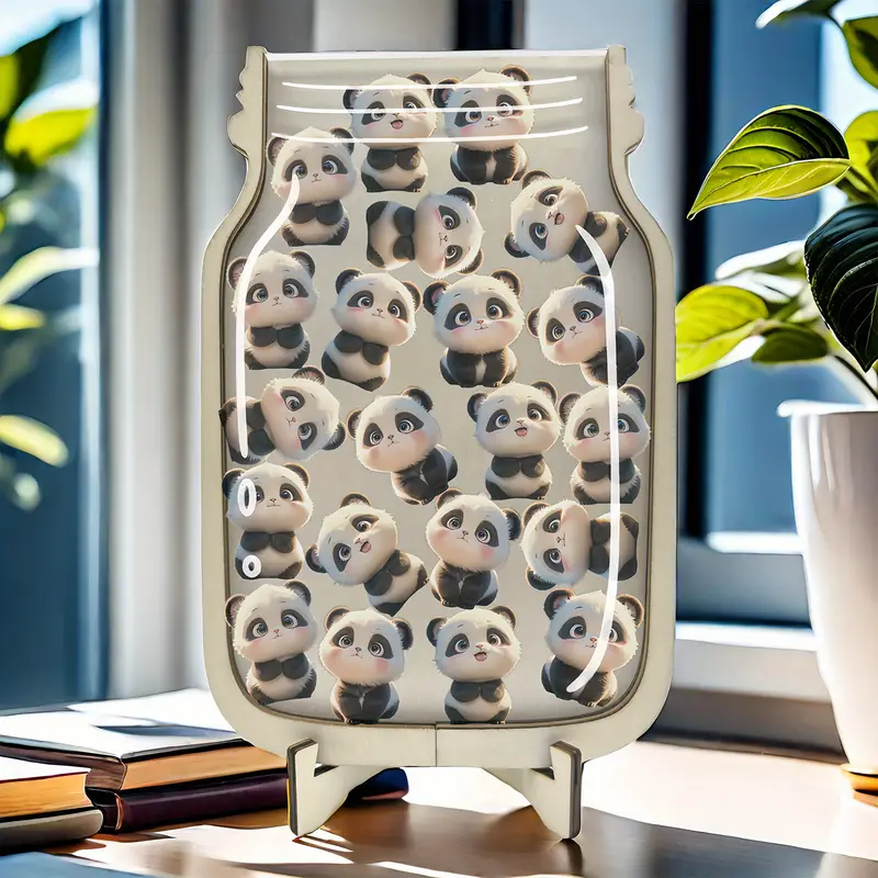 Panda-Themed Incentive Jar - Ideal For Toilet Training & Classroom Behavior, Essential For Home And Educational Settings REJARTEM