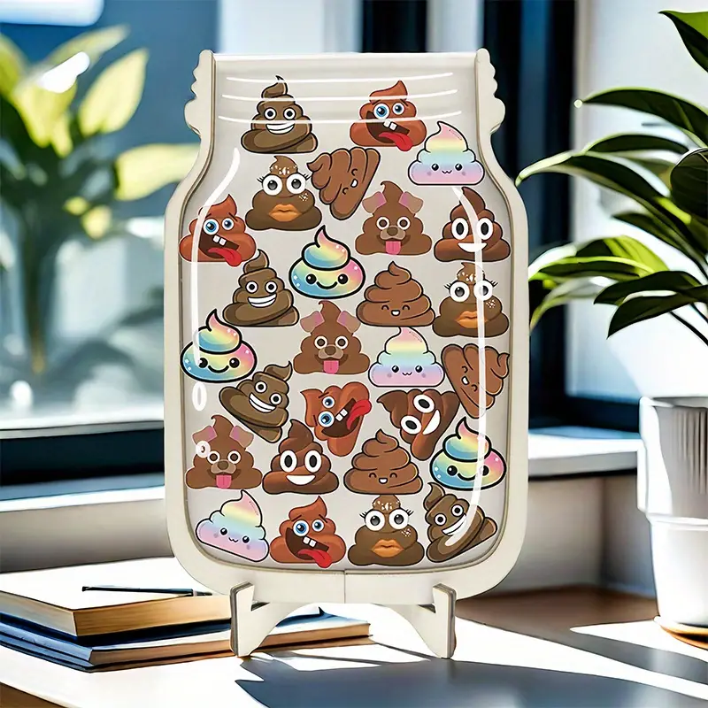Fun Cartoon Poo Reward Jars - Motivational Posters For Toilet Training & Classroom Behavior, Educational Aids, Perfect Birthday Gift REJARTEM