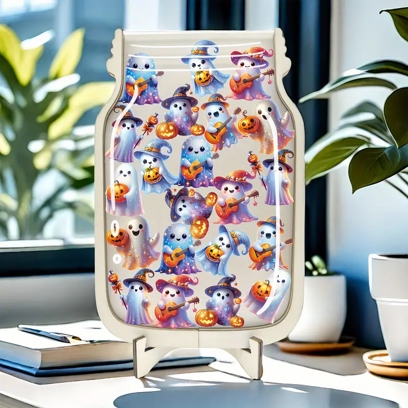 Halloween Ghost-Themed Star Reward Jar - Perfect for Daily Toilet Training & Classroom Use, Ideal Halloween Gift REJARTEM