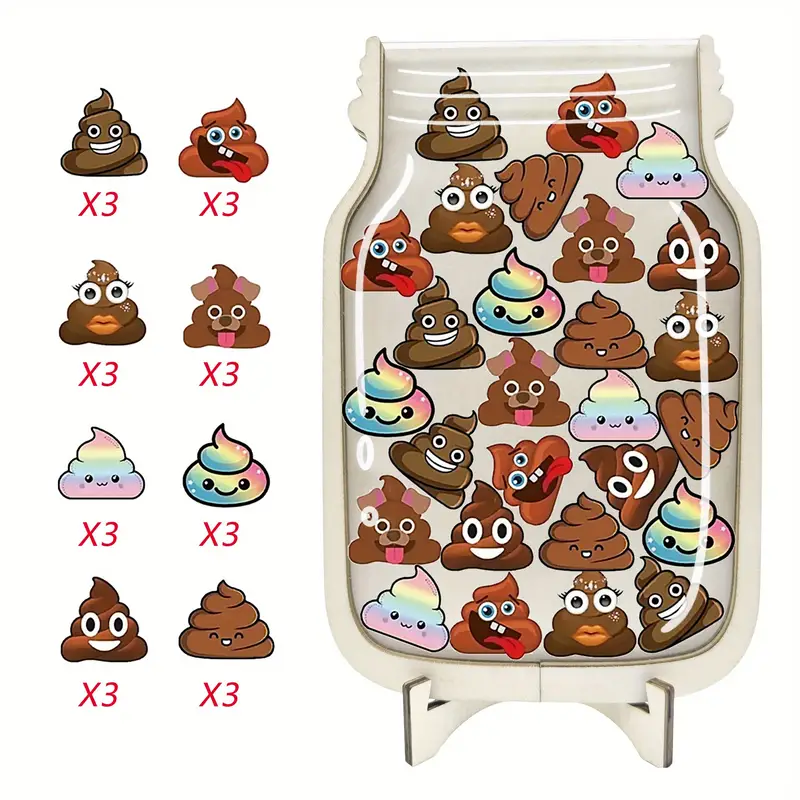 Fun Cartoon Poo Reward Jars - Motivational Posters For Toilet Training & Classroom Behavior, Educational Aids, Perfect Birthday Gift REJARTEM