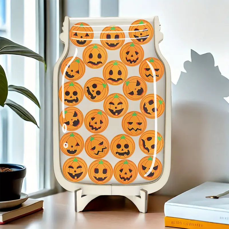 Spooky Pumpkin Star Award Jar - Engaging Classroom Reward System For Positive Behavior & Learning, Perfect For Halloween Decorations REJARTEM