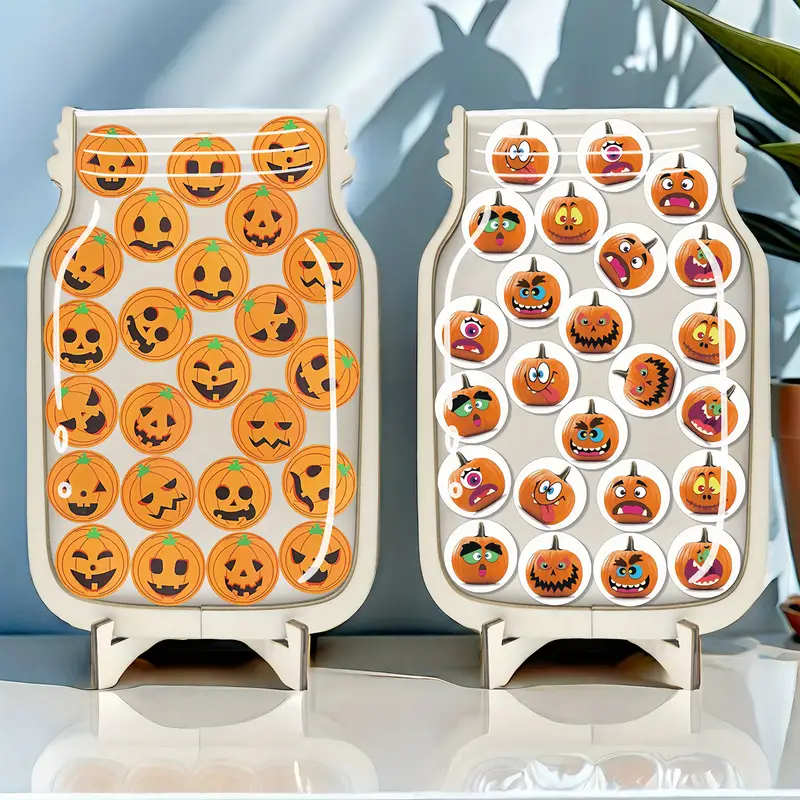 Spooky Pumpkin Star Award Jar - Engaging Classroom Reward System For Positive Behavior & Learning, Perfect For Halloween Decorations REJARTEM