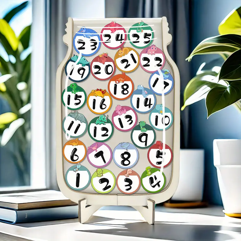 Star Reward Jars 1-25 - Positive Behavior Incentives, Perfect For Birthday Countdowns & Holiday Decorations REJARTEM