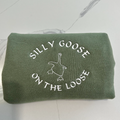 Silly Goose Loose Embroidered Sweatshirt EM1709S