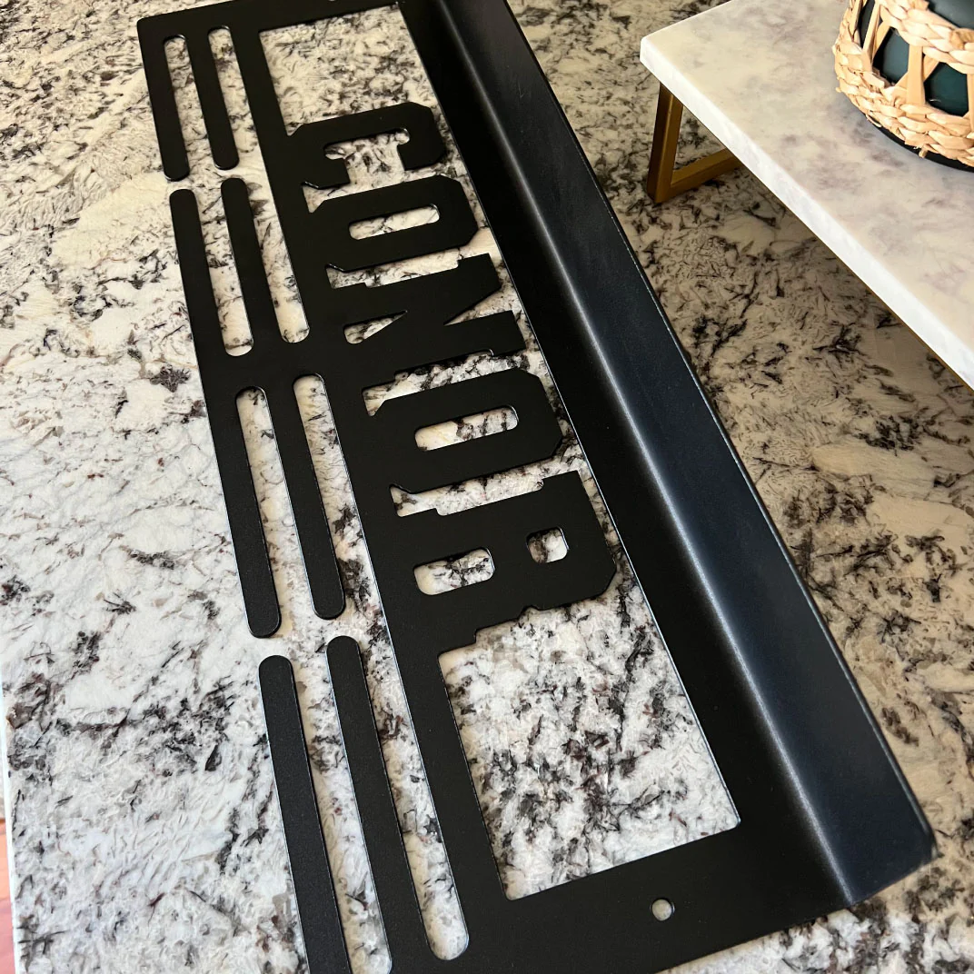 Custom Name Medal Hanger and Trophy Shelf - Medal Holder Custom Text 8 Rungs for Medals & Ribbons Medal Hanger Medal Display Award Display