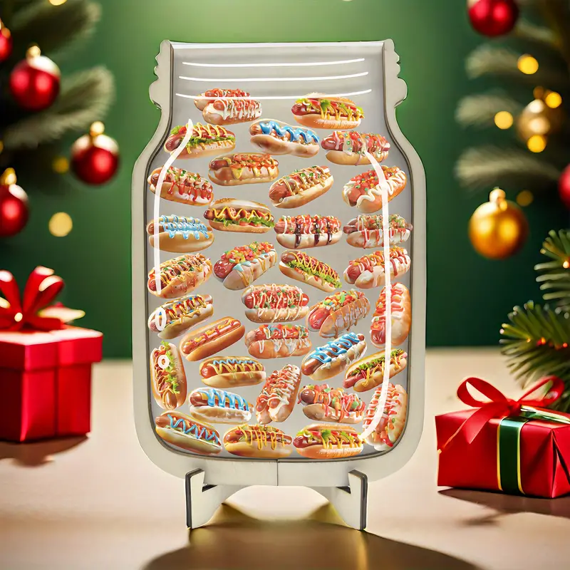 Hot Dog-Themed Incentive Container - Great For Toilet Training & Classroom Conduct Improvement, Suitable For Home & Educational Present, Multicolor Wood REJARTEM