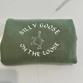 Silly Goose Loose Embroidered Sweatshirt EM1709S