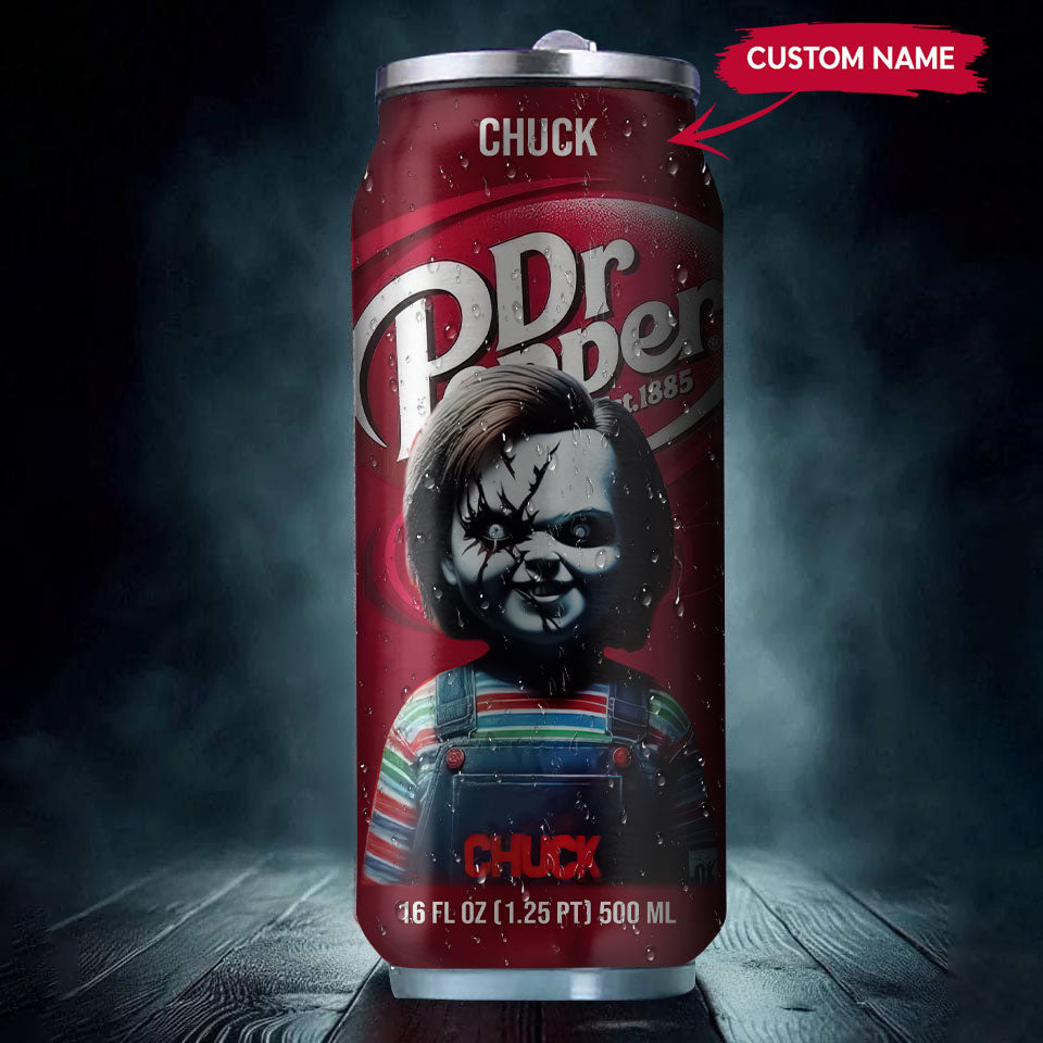 Dr Pepper Drink chucky Halloween Insulated Tumbler Stainless Steel Water - 16Oz 937201_parent tumb1