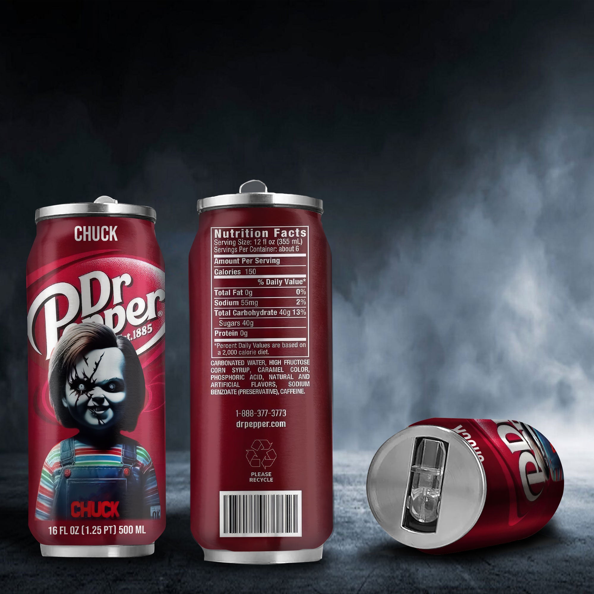 Dr Pepper Drink chucky Halloween Insulated Tumbler Stainless Steel Water - 16Oz 937201_parent tumb1