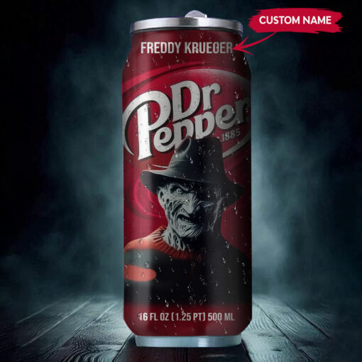 Dr Pepper Drink Freddy Kreuger Halloween Insulated Tumbler Stainless Steel Water - 16Oz 967385_parent tumb1