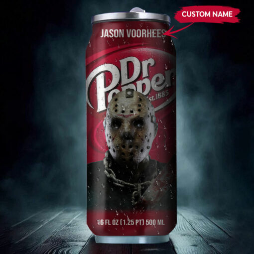 Dr Pepper Drink Jason Voorhees Halloween Insulated Tumbler Stainless Steel Water - 16Oz 569026_parent tumb1