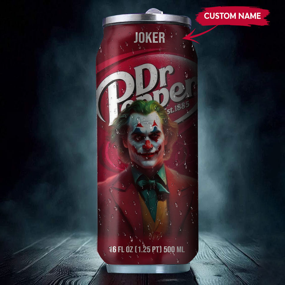 Dr Pepper Drink Joker Halloween Insulated Tumbler Stainless Steel Water - 16Oz 503966_parent tumb1