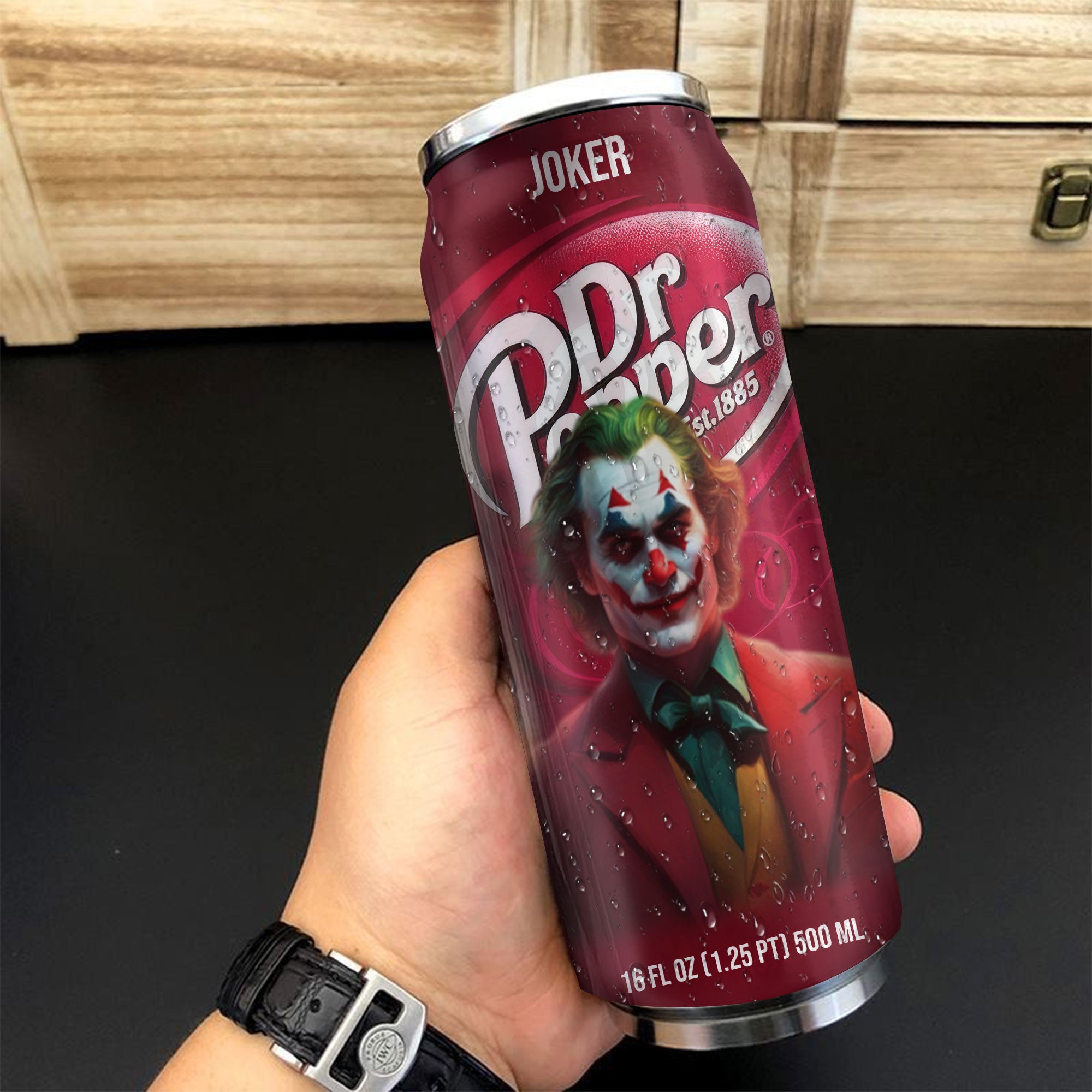 Dr Pepper Drink Joker Halloween Insulated Tumbler Stainless Steel Water - 16Oz 503966_parent tumb1