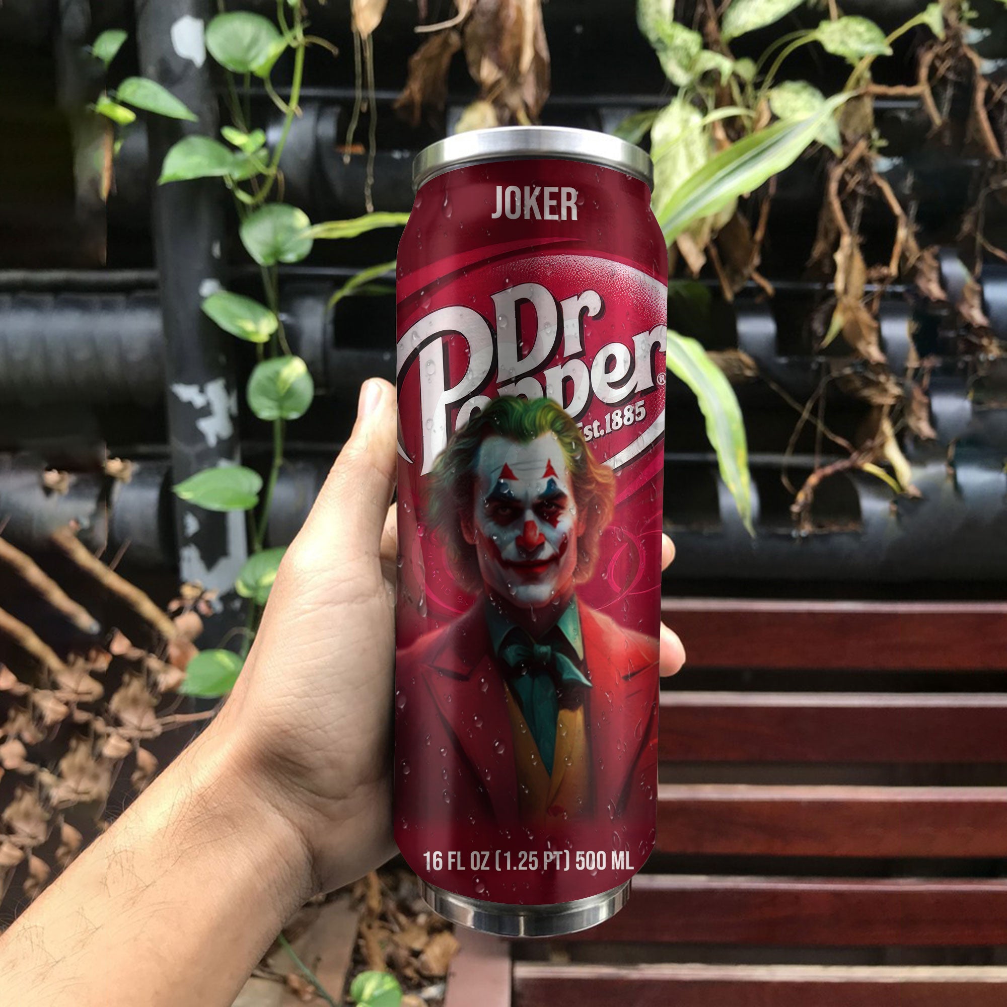 Dr Pepper Drink Joker Halloween Insulated Tumbler Stainless Steel Water - 16Oz 503966_parent tumb1
