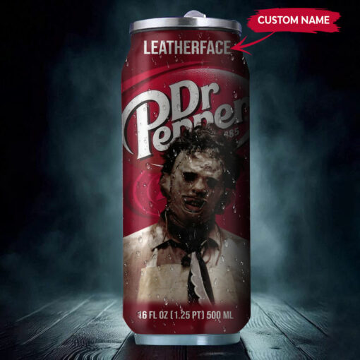 Dr Pepper Drink Leatherface Halloween Insulated Tumbler Stainless Steel Water - 16Oz 163275_parent tumb1