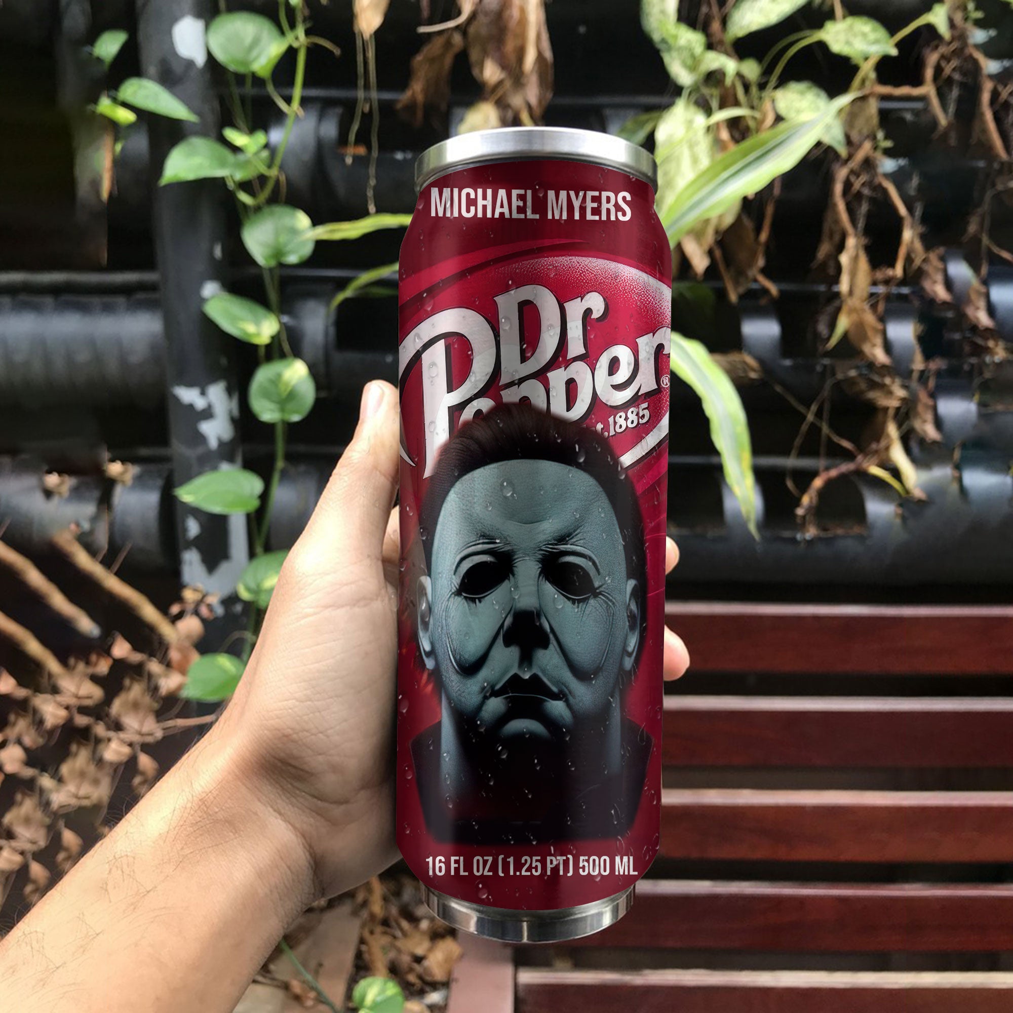 Dr Pepper Drink Michael Halloween Insulated Tumbler Stainless Steel Water - 16Oz 706394_parent tumb1