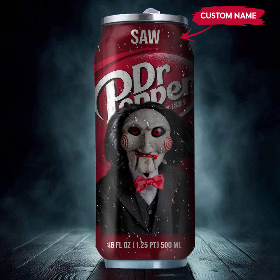 Dr Pepper Drink SAW Halloween Insulated Tumbler Stainless Steel Water - 16Oz 976342_parent tumb1