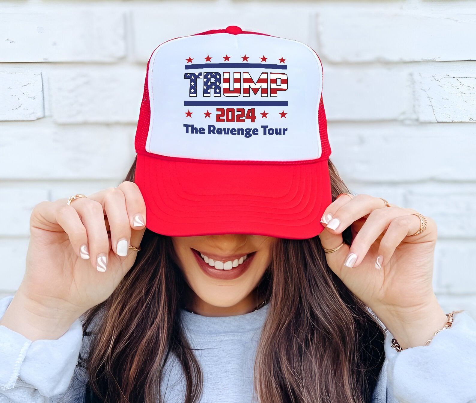 The Revenge Tour 2024 Trump Embroidered Hat Trucker Hat #28 Tu4