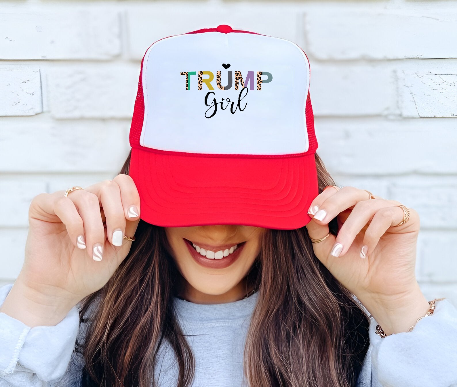 Trump Girl Embroidered Hat Trucker Hat #33 Tu4