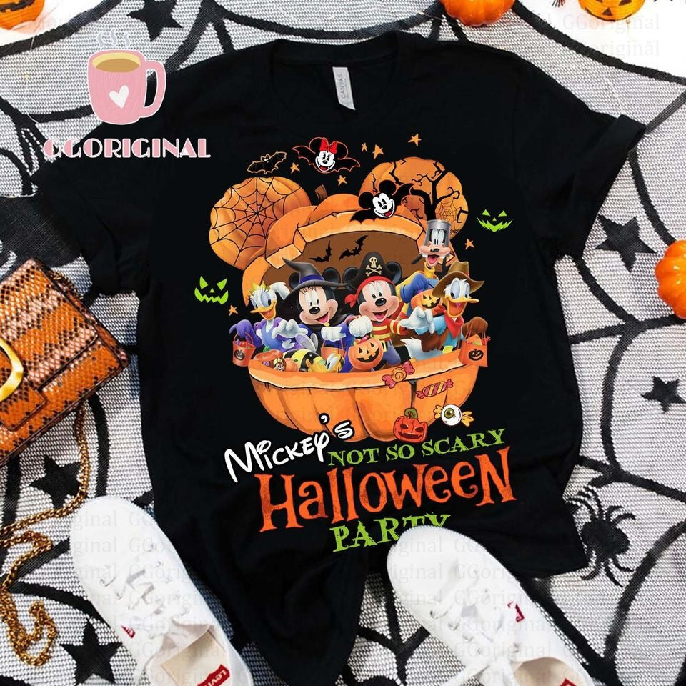 Mickey's Not So Scary Halloween party 2024 shirt, Mickey & friends New outfit 2024 Halloween shirt, Family Group matching costume DH2407 14