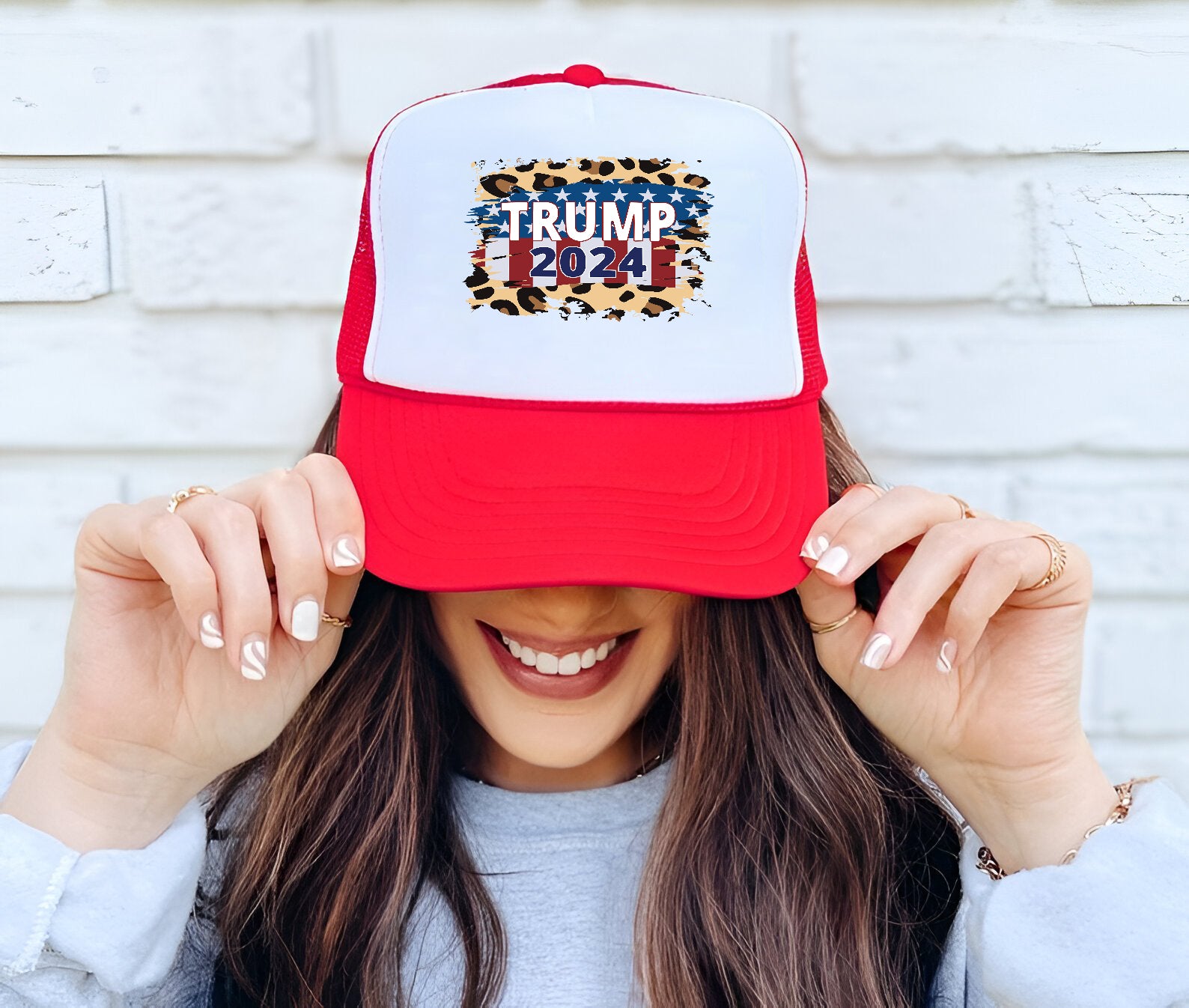 Trump 2024 Embroidered Hat Trucker Hat #9 Tu4