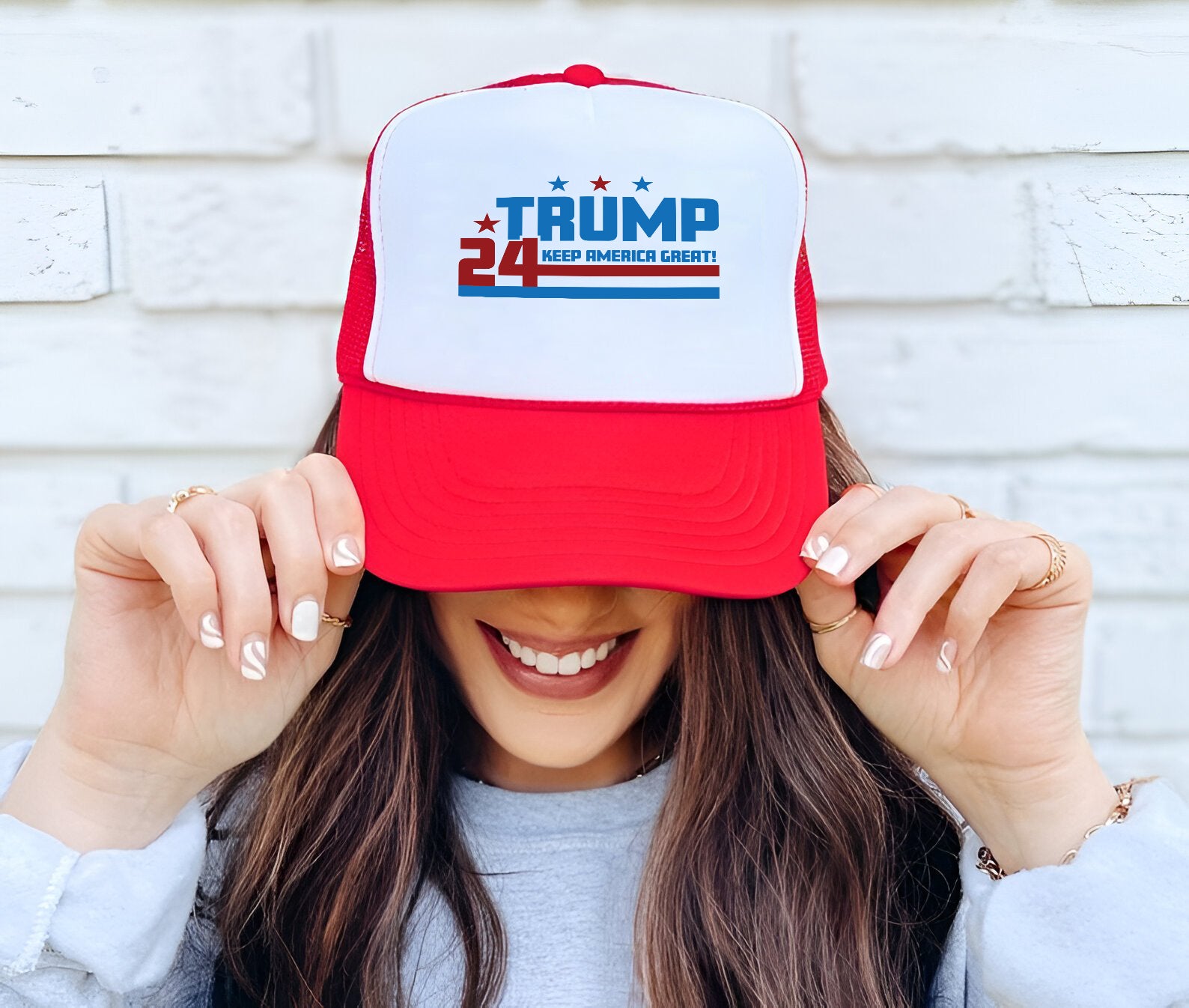 Keep America Great Embroidered Hat Trucker Hat #11 Tu4
