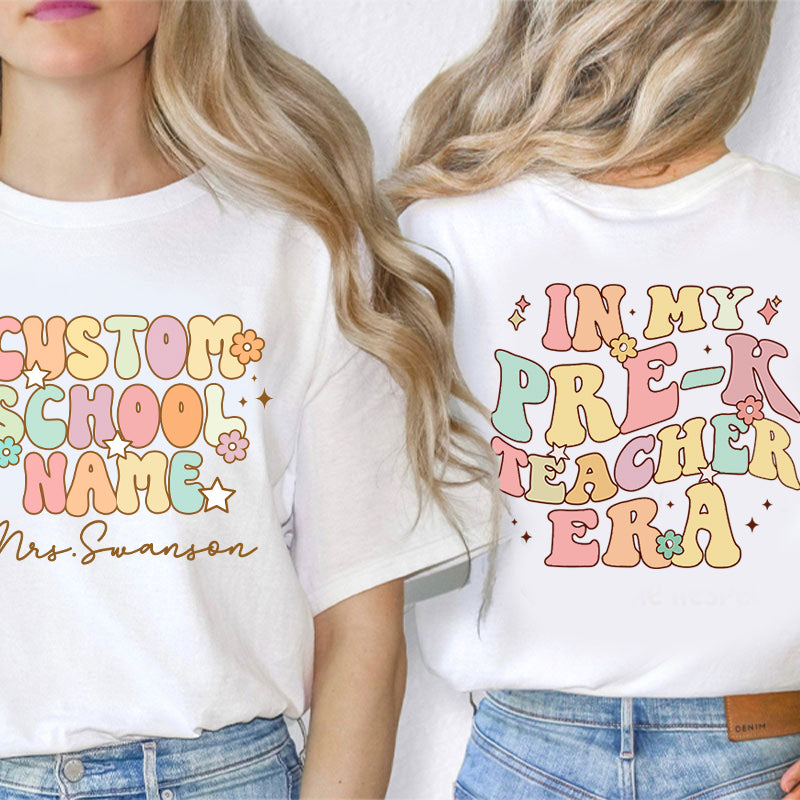 Personalized Name In My Teacher Era Teacher Sweatshirt inmy