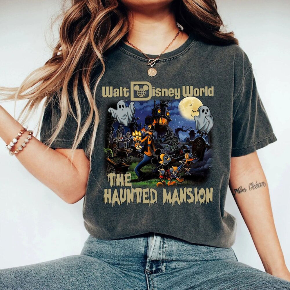 The Haunted Mansion Vintage Shirt,Retro Disney The Haunted Mansion Shirt V2, Disney Trip Shirt, Halloween Shirt,Disney Halloween HL23