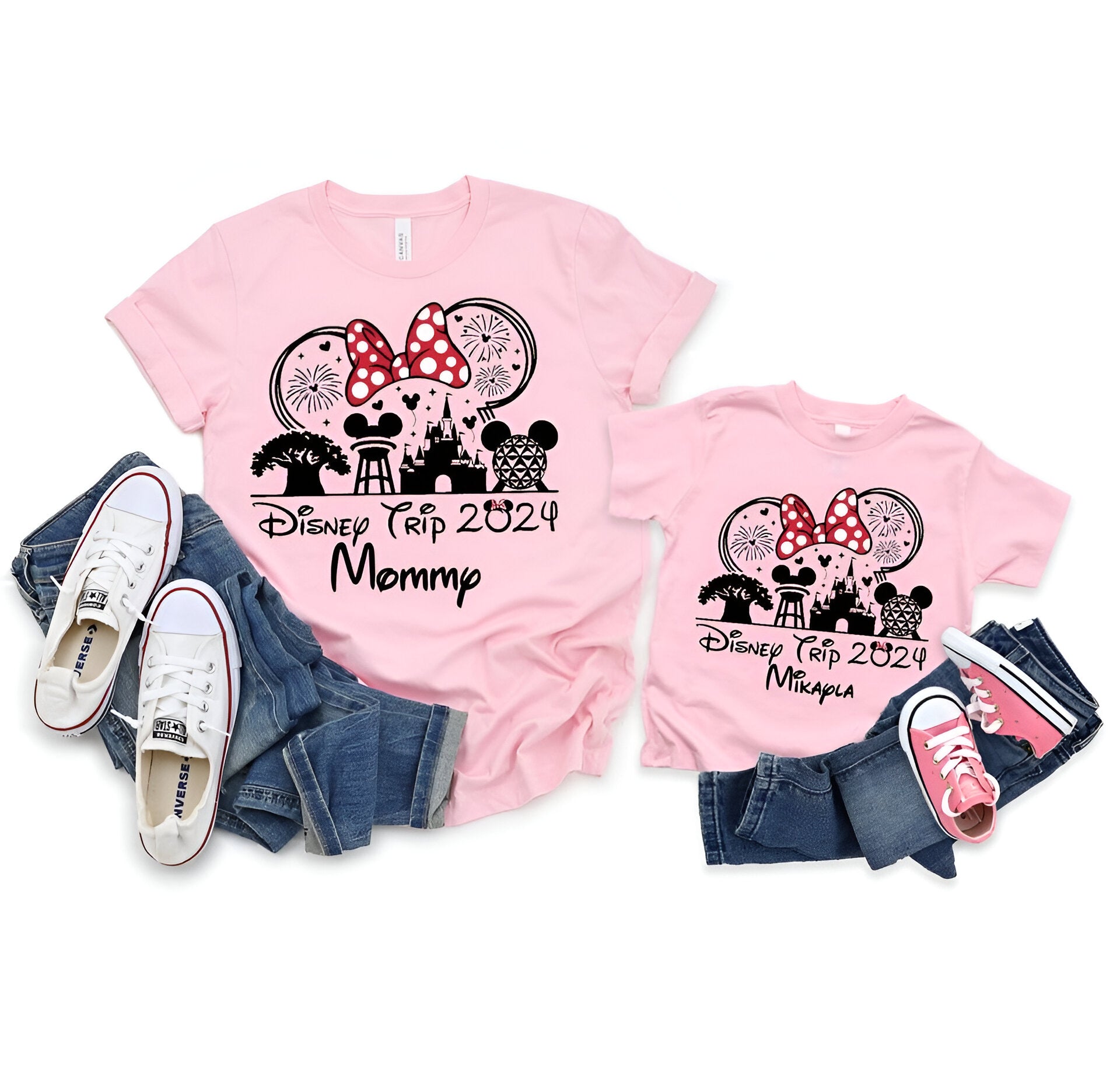 Custom 2024 Disney Family Vacation Shirts, Disney Castle 2024 Shirts DH1807 05