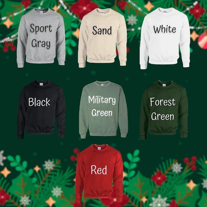 Embroidered Glitter Red Side Bow Appliqu? Sweatshirt, Embroidered Glitter Red Christmas Side Bow Appliqu? Sweatshirt ESIBOW