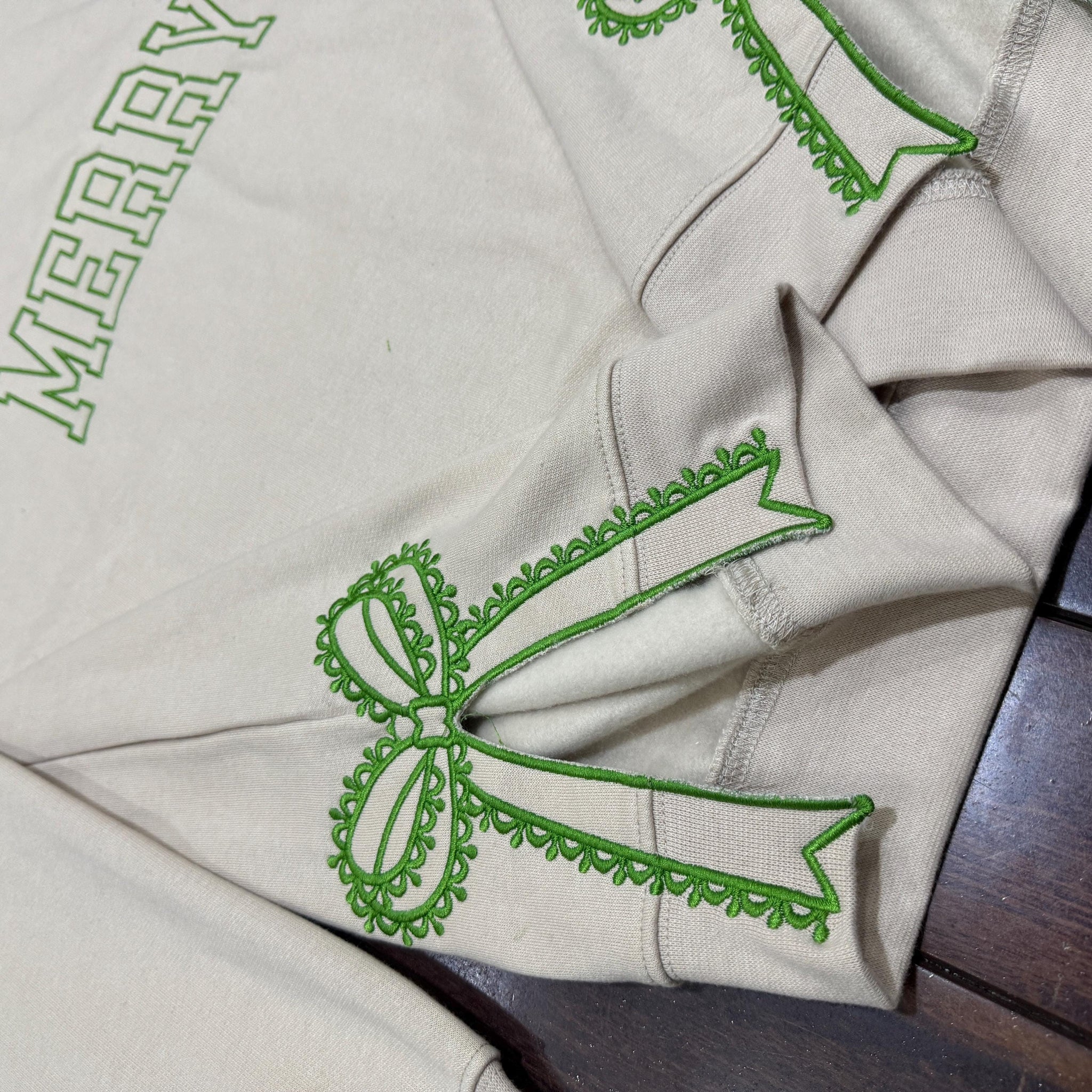 Embroidered Side Bow Appliqu? Sweatshirt Design for Machine Embroidery Classic Bow, Embroidered Bow Sweatshirt, Side Slide Bow Sweatshirt ESIBOW