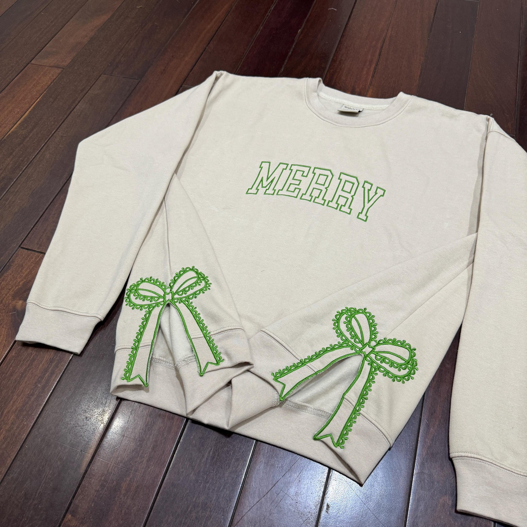 Embroidered Side Bow Appliqu? Sweatshirt Design for Machine Embroidery Classic Bow, Embroidered Bow Sweatshirt, Side Slide Bow Sweatshirt ESIBOW