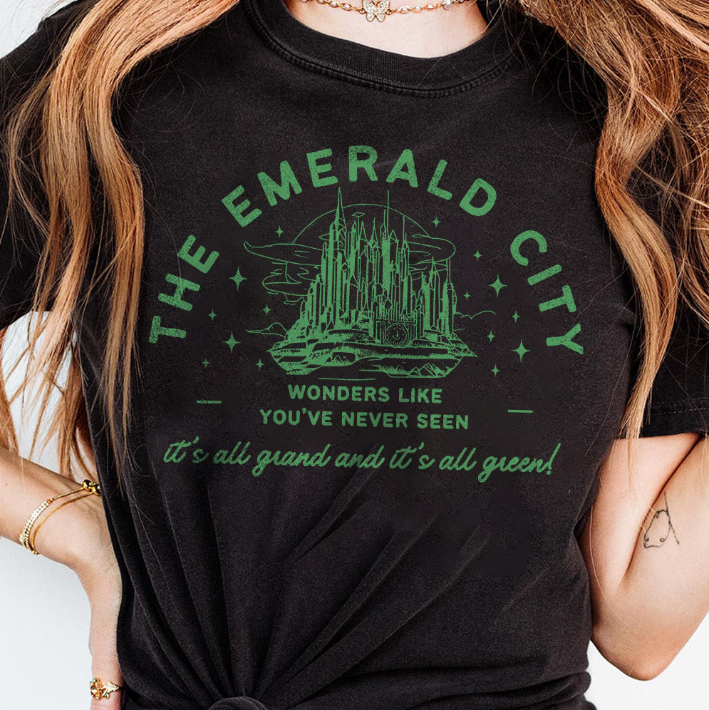 Emerald City Shirt, Wicked Musical Movie, Wicked Movie Merch, Elphaba, Glinda, Defying Gravity, Broadway Musicals, Theater