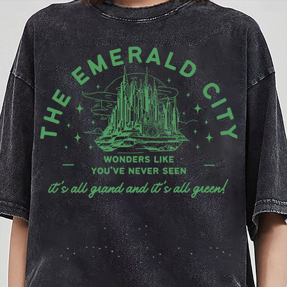 Emerald City Shirt, Wicked Musical Movie, Wicked Movie Merch, Elphaba, Glinda, Defying Gravity, Broadway Musicals, Theater