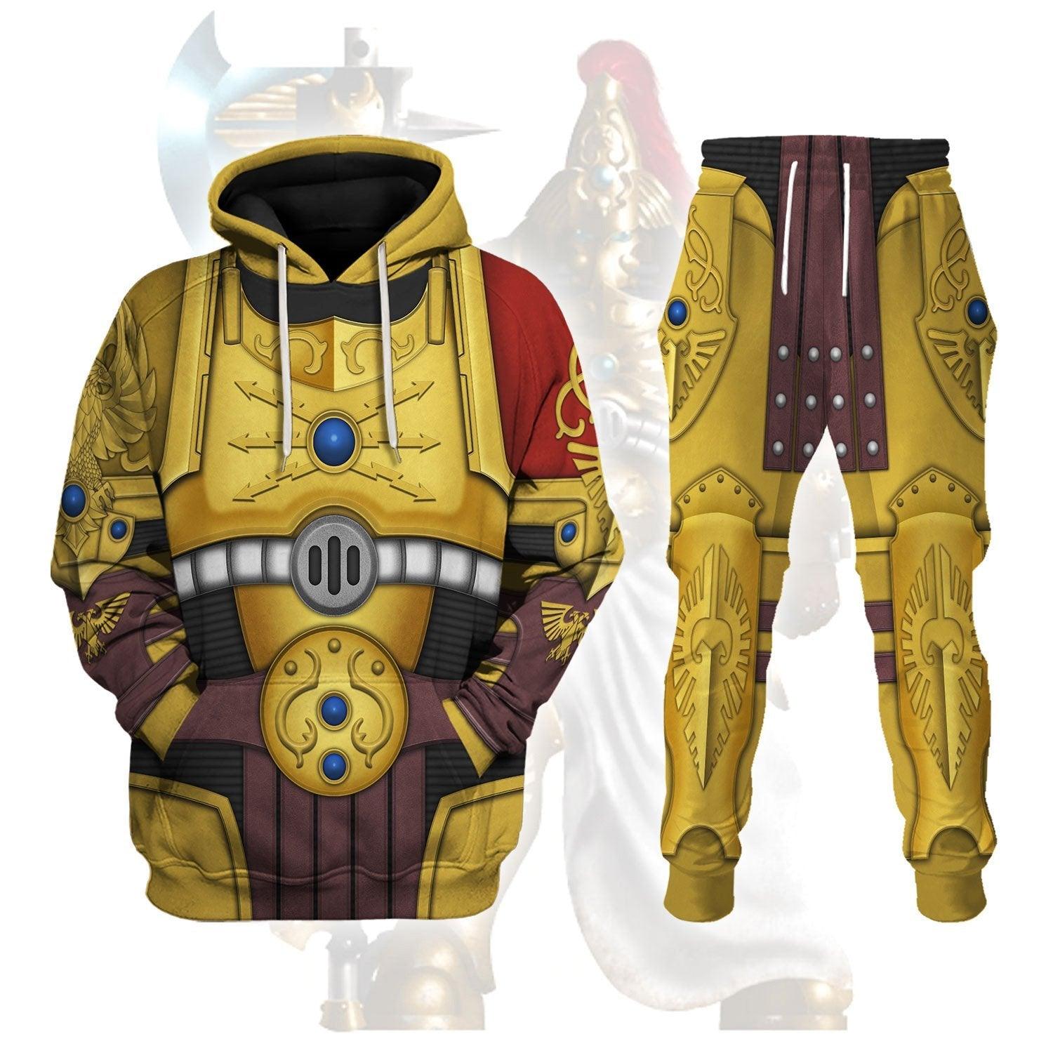 Emissaries Imperatus Warhammer Costume Hoodie Jogger, Emissaries Imperatus Cosplay 3D Hoodie Pants, Warhammer 3D Tracksuit , TQT5