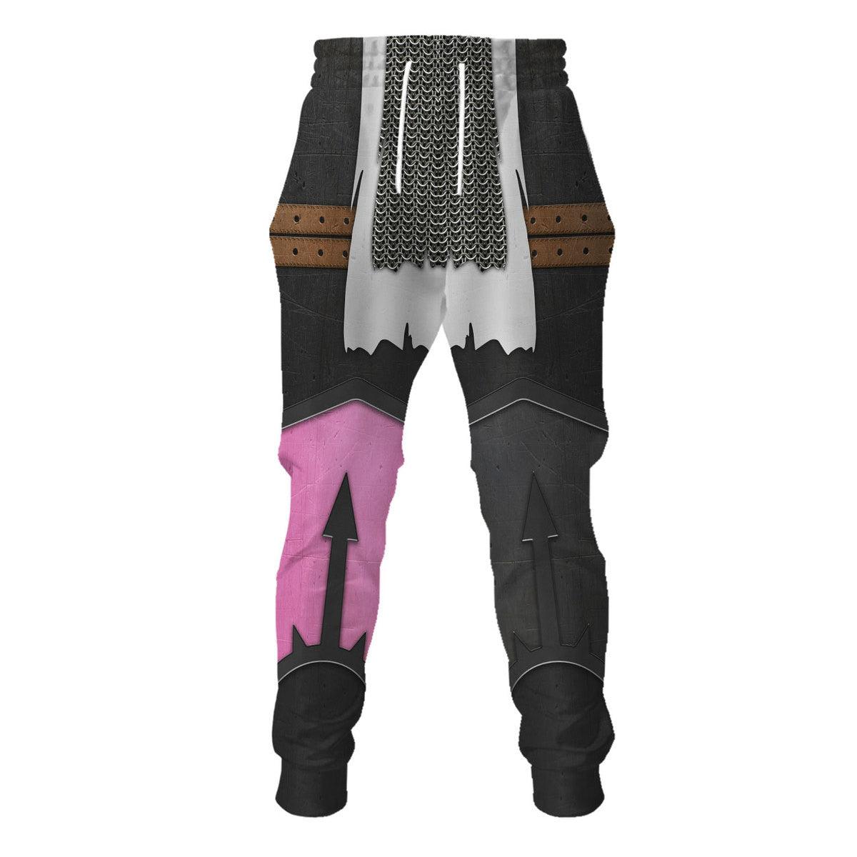 Emperor's Children Legion Colour Scheme Warhammer Costume Hoodie Jogger, Emperor's Children Legion Colour Scheme Space Marines Cosplay 3D Hoodie Pants, Warhammer 3D Tracksuit, Warhammer Game Outfit TQT2