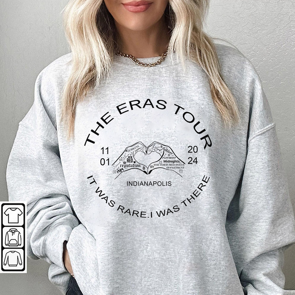 Era Tour Custom Date Shirt It Was Rare,I Was There, Era Tour Custom City, Concert Heart Hands,Era Tour Concert Shirt,Swiftie