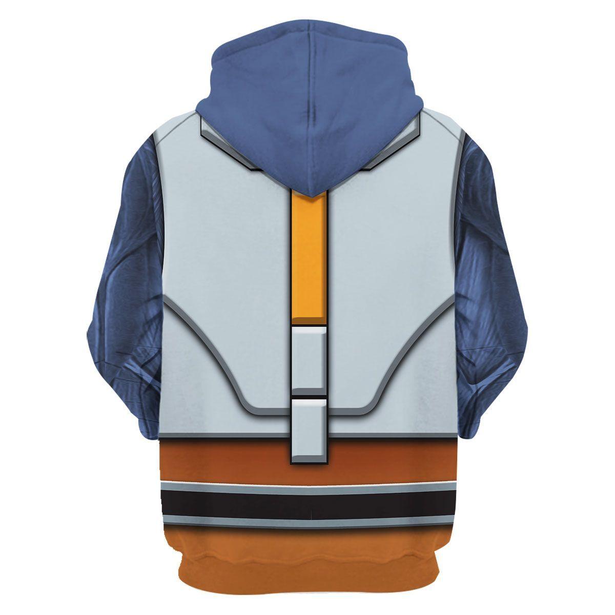 Ethereal Tau Empire Warhammer Costume Hoodie Jogger, Ethereal Tau Empire Marines Cosplay 3D Hoodie Pants, Warhammer 3D Tracksuit TQT4