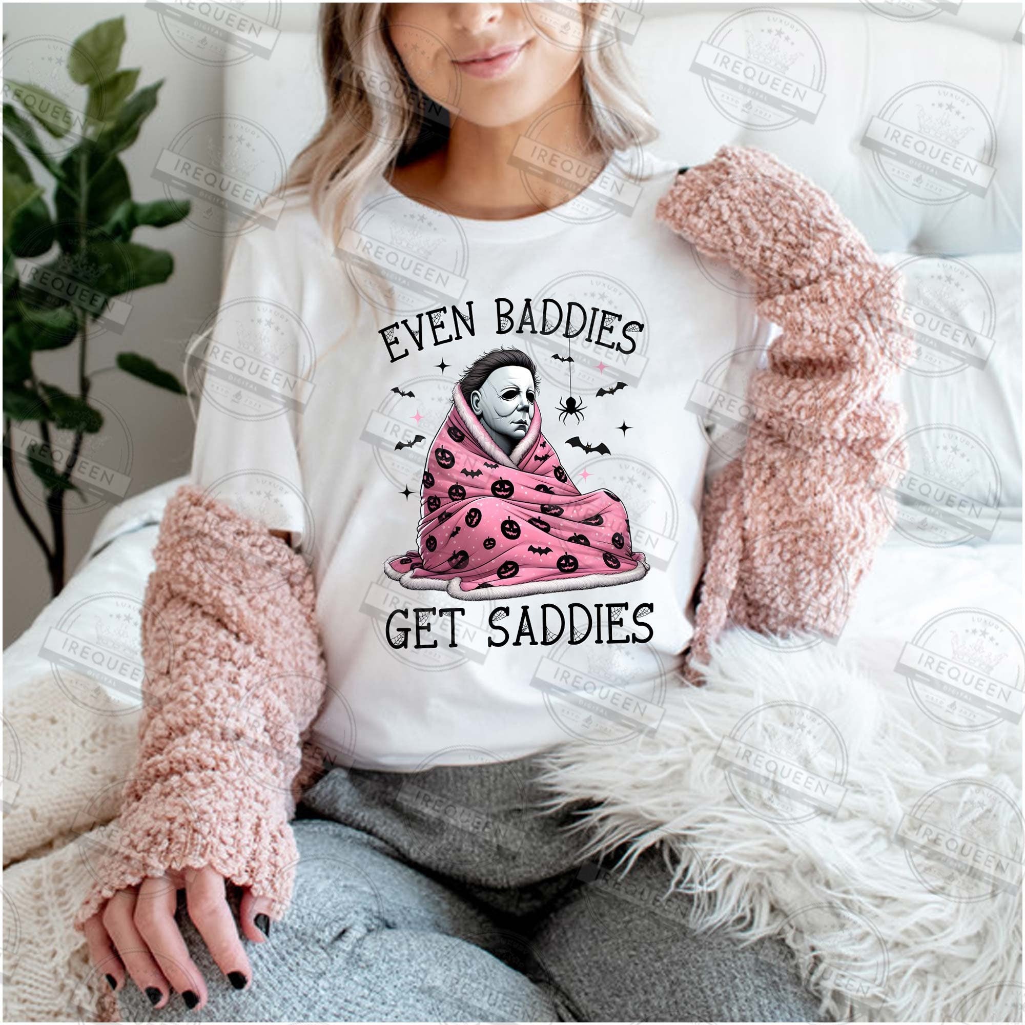 Even Baddies Get Saddies Tshirt Bundle, Halloween Movie Tshirt, Horror Movie Tshirt, Funny Halloween Tshirt, Horror Characters Tshirt HW2607 03