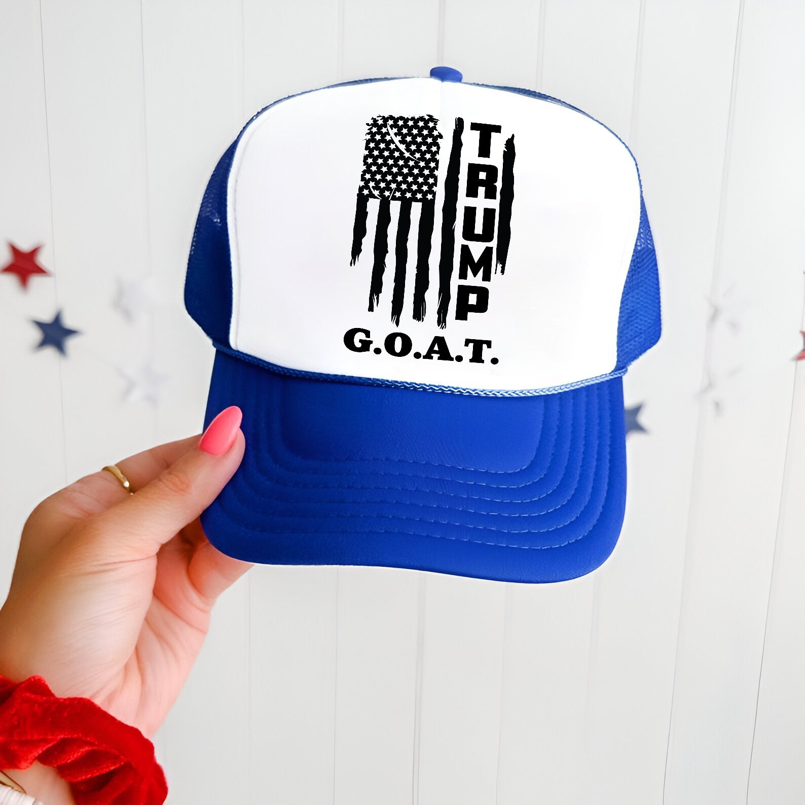 Trump Goat Embroidered Hat Trucker Hat #34 Tu4