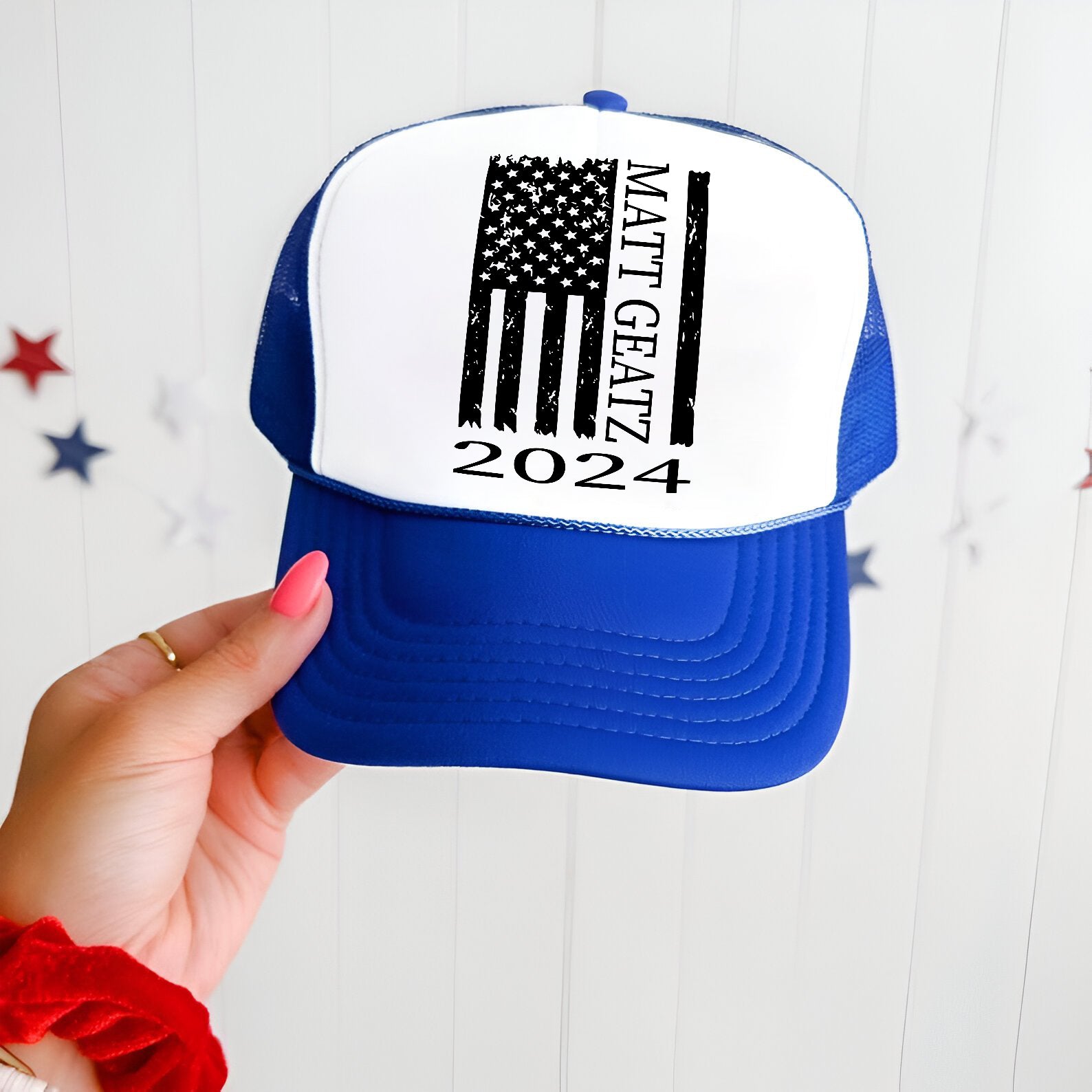 Matt Geatz 2024 Trump Embroidered Hat Trucker Hat #6 Tu4